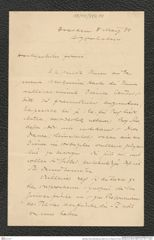 Nachlass Franz Steindachner, Brief von A. B. Meyer an Franz Steindachner (08.05.1880), Inv.Nr. 337.11, Seite 1